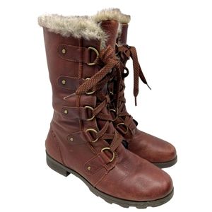 Sorel Emelie lace up boots